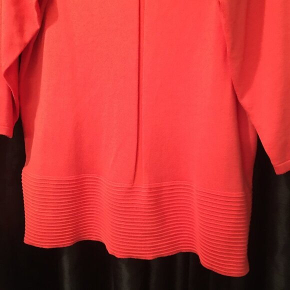 NWT Tint & Shadow Coral Tunic Sweater 1X - Picture 5 of 11